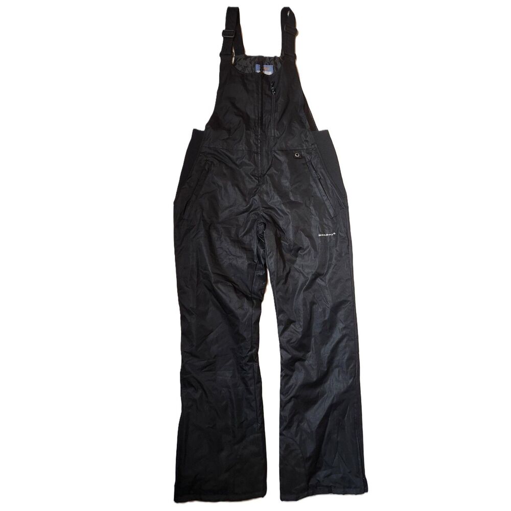 BenBoy Snow Bibs Insulated Waterproof Youth Boys size Large Black